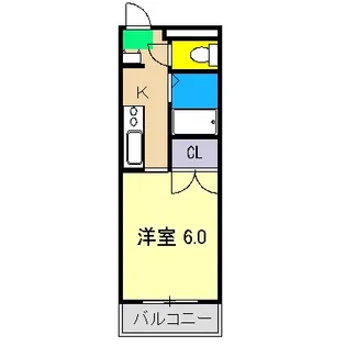 クレメント南宝永【6階】の間取り