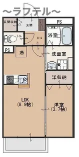 埼玉県所沢市青葉台【アパート】の間取り