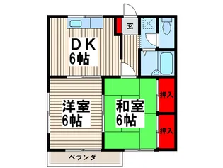 サンハイム福井【3階】の間取り