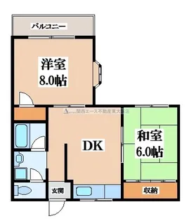 ビートル山本北C棟【3階】の間取り