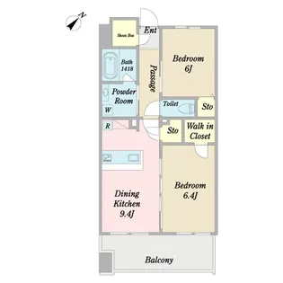 Culpaddy幕張【10階】の間取り