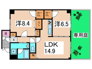 エスペランサ平野【1階】の間取り