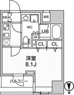 GENOVIA浅草橋II skygarden【1階】の間取り