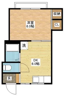 ハイツ紫苑【1階】の間取り