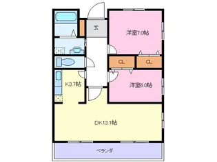 エンジェルガーデン【2階】の間取り