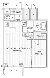 レジディア笹塚II【2階】の間取り