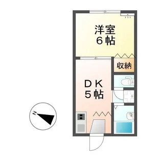 エクセレンス松が丘【1階】の間取り