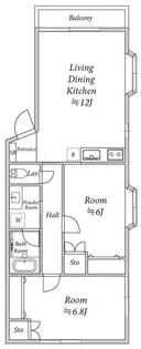 エステーコーポ【2階】の間取り