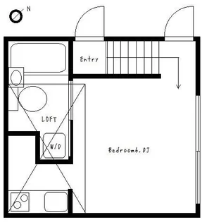 ブリーズ早稲田【1階】の間取り