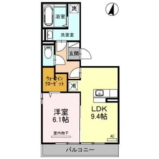 グランシャリオS【2階】の間取り