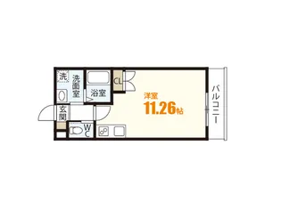 M・テラス上安B棟【3階】の間取り