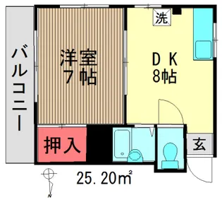 パールハイツ新大塚【1階】の間取り