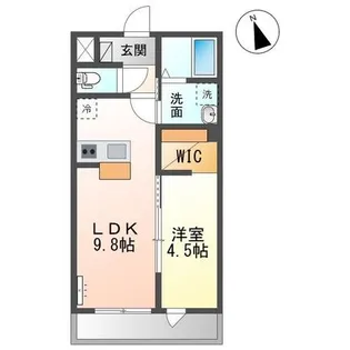 イルミエールヤヨイ【1階】の間取り