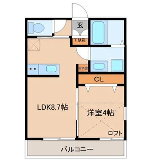 パーチェ成田【2階】の間取り