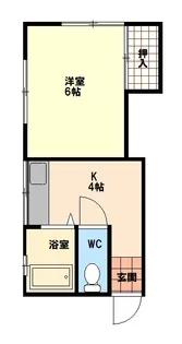 ハイム赤塚【1階】の間取り