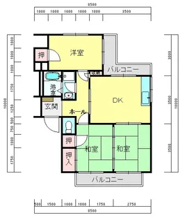 ウイングA【2階】の間取り
