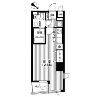 カスタリア新宿御苑【6階】の間取り