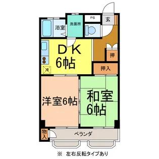 コーポ栄寿(第二)【4階】の間取り