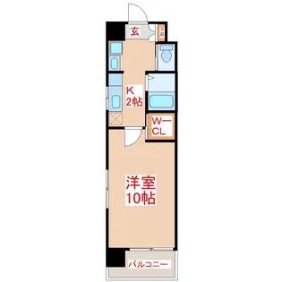 メゾンデアレグリア照国【5階】の間取り