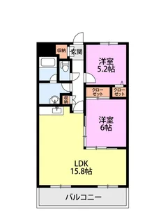 グランシャリオII【2階】の間取り