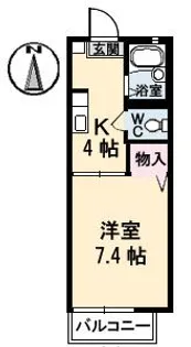フォーレストヒルズ A棟【2階】の間取り