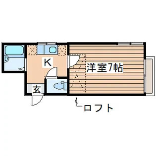 リーベンス柏木【1階】の間取り