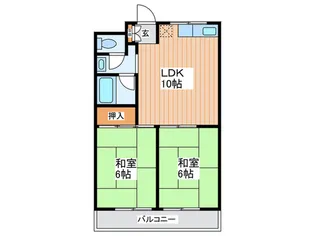 WESTヒルズ門真【3階】の間取り