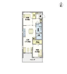 (シニア限定)ソレアード三田【3階】の間取り
