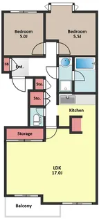 第2代々木上原シティハウス【3階】の間取り