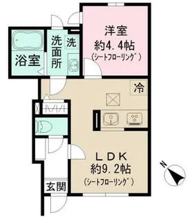 North Hill【1階】の間取り