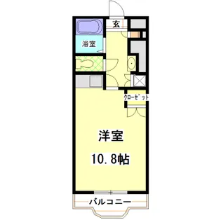 トムキャット 101棟【6階】の間取り