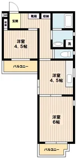 ロワール代田【5階】の間取り