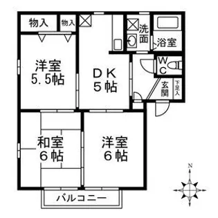 フォーブルリッチB【1階】の間取り