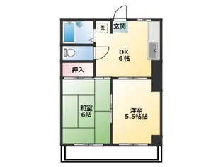 コスモハイツ松本I【1階】の間取り