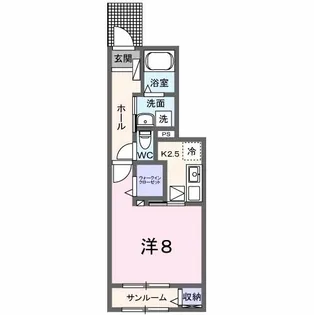 マートルII【1階】の間取り