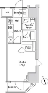 カーサスプレンディッド虎ノ門新橋【11階】の間取り