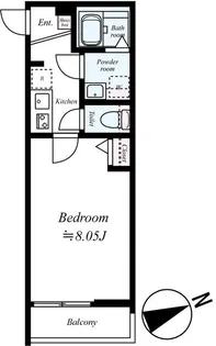 GRADUS京成大久保【3階】の間取り