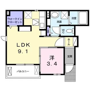 ブローム サマー【1階】の間取り