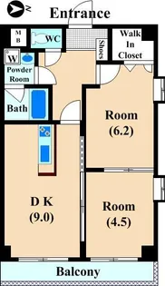 ライズシティ【3階】の間取り