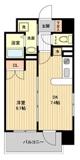 レジディア仙台原ノ町【4階】の間取り