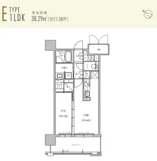 テングッド渡辺通【4階】の間取り
