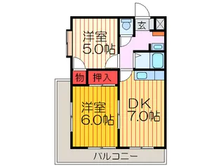 グランゴ-ル星ヶ丘【3階】の間取り