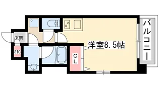 プレサンス神崎川ファインブレス【3階】の間取り