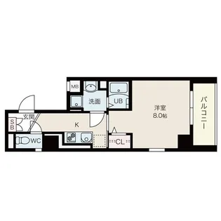 サンハート岐阜【7階】の間取り