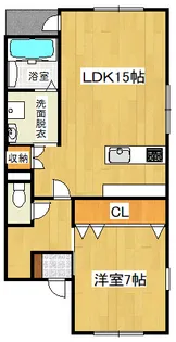 ホームアドバンス羽白B【1階】の間取り