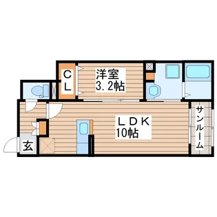 プリムローズ・ヴィラ【1階】の間取り