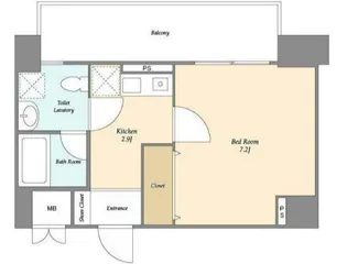 セレーノ品川【9階】の間取り