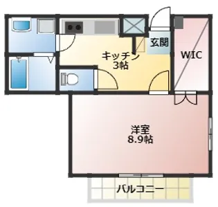 AXIS片羽【3階】の間取り