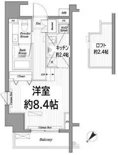 ブランシック白金台【4階】の間取り