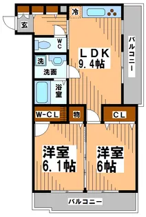 レジディア吉祥寺【1階】の間取り